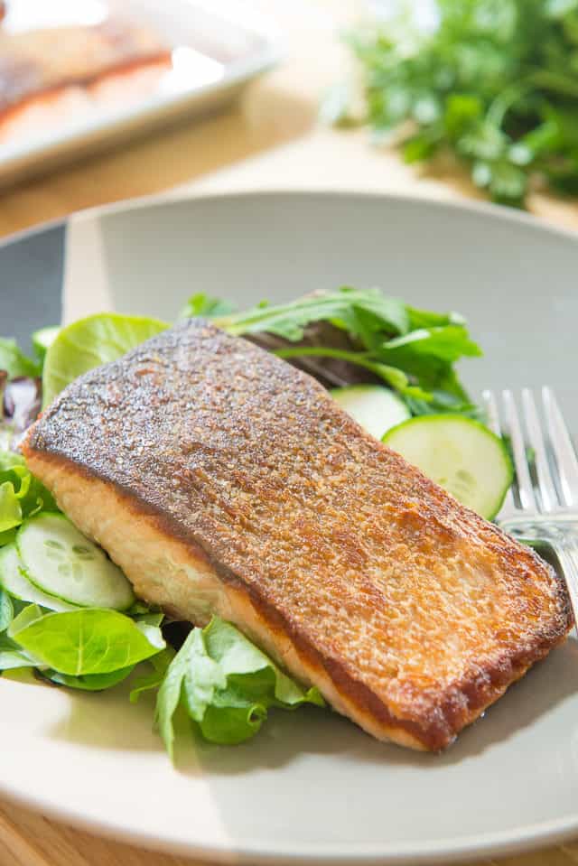 Crispy Pan-Fried Salmon
